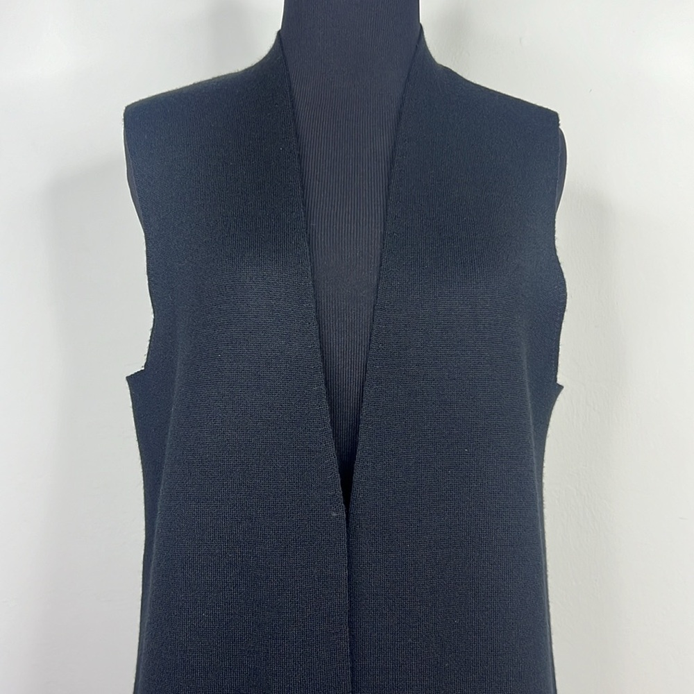 KOBI HALPERIN Black Ashton Beaded Fringe Sweater Vest S - Picture 3 of 10